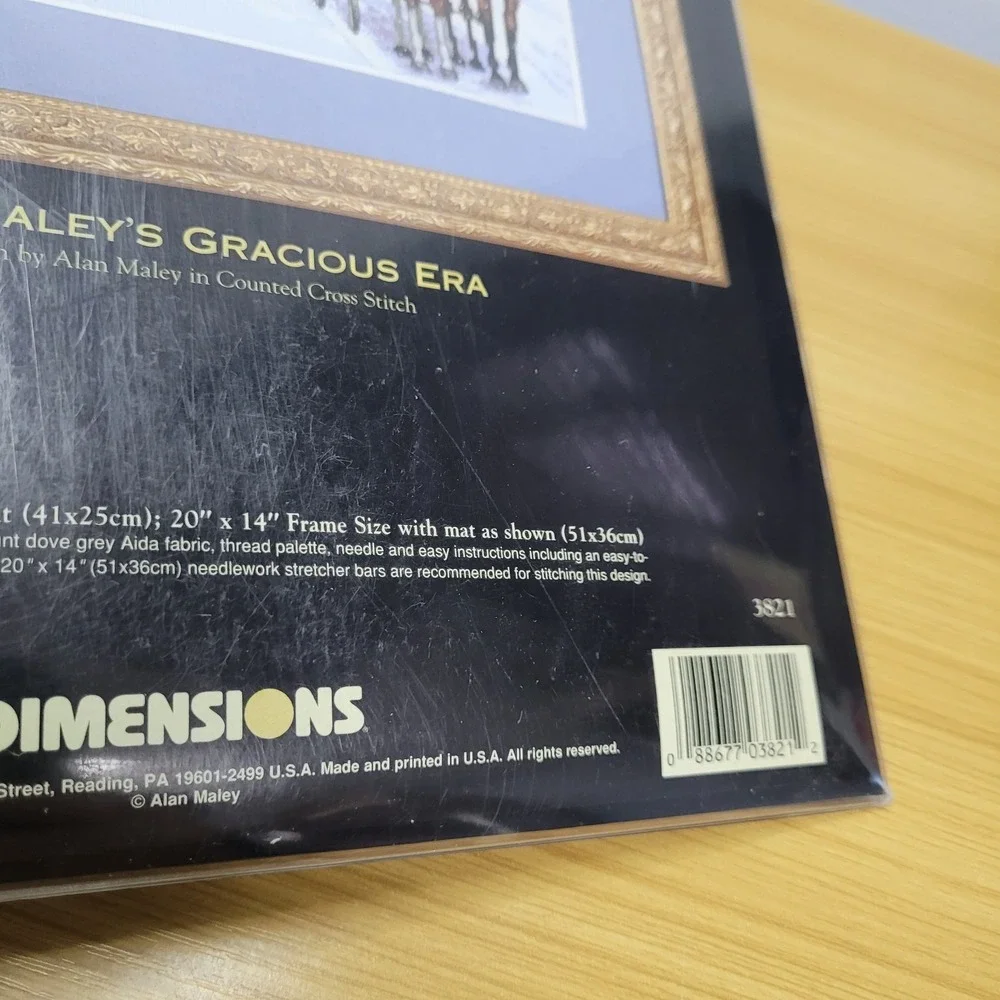 Dimensions Gold Collection Alan Maley's Gracious Era Cross Stitch Kit #3821 NEW